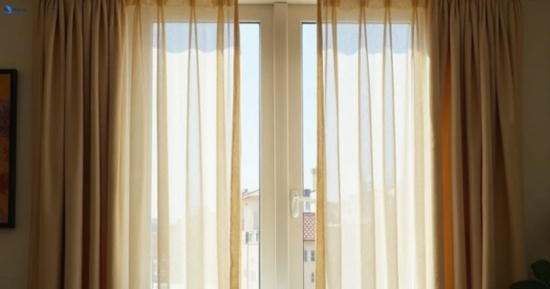 Dusty and dull curtains in stanwell-tops-nsw before steam cleaning